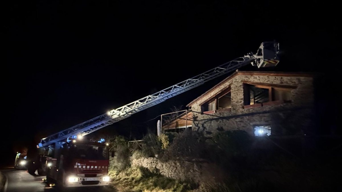 L'incendi a Montferrer i Castellbó.