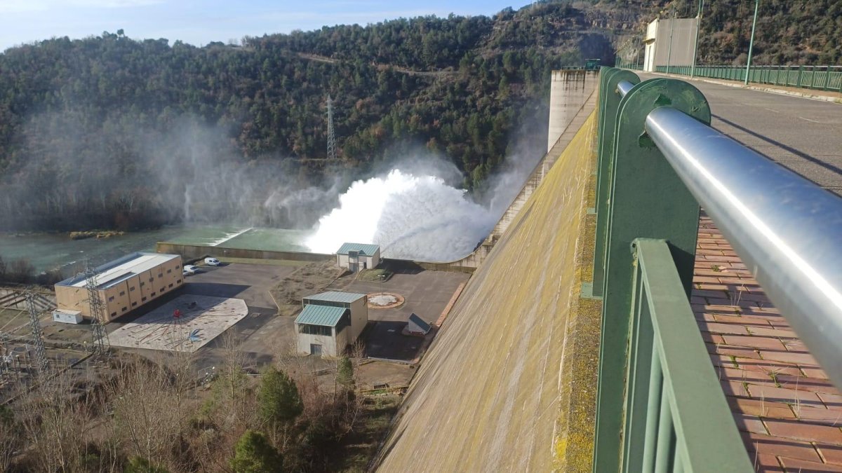 Les turbines de Rialb, a ple rendiment en una operació simultània amb omplir el pantà de l'Albagés