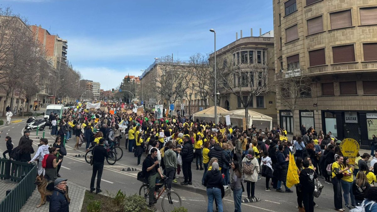 Manifestació Educació a Lleida