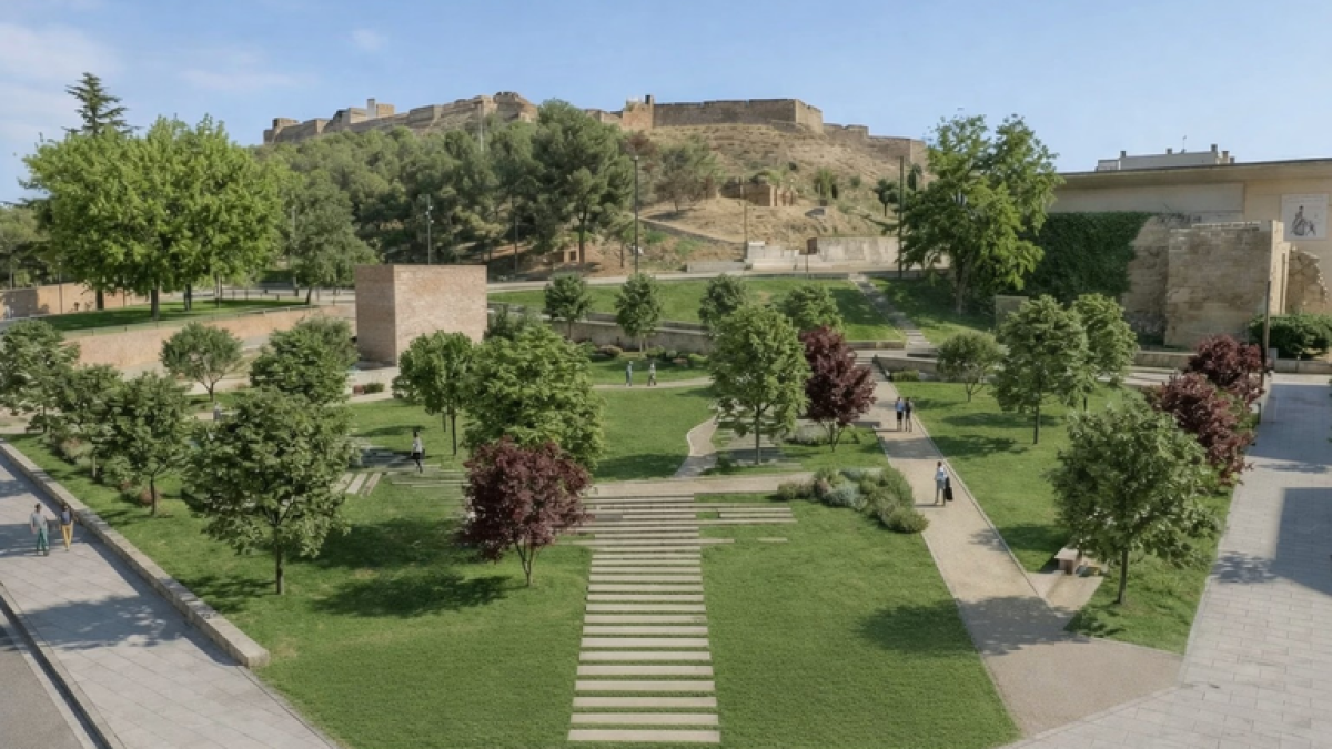 Imatge virtual del parc Porta de Sant Martí