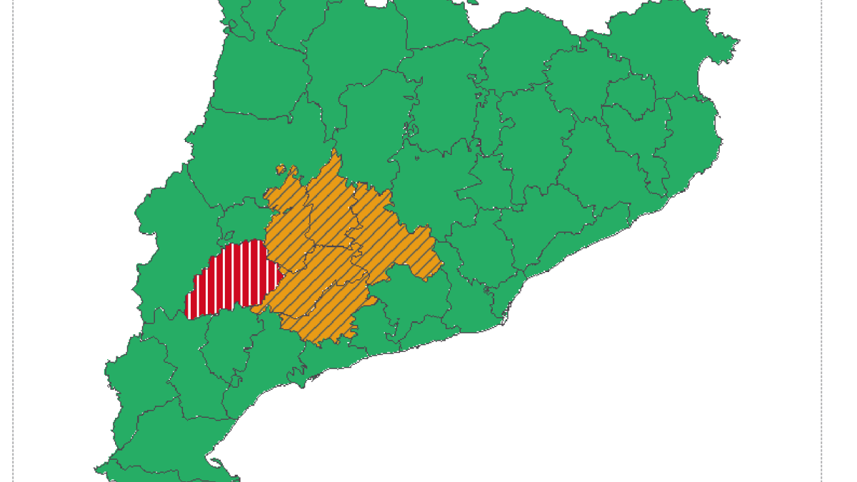 El Meteocat emite un aviso por tiempo violento en la comarca de Les Garrigues (Lleida)