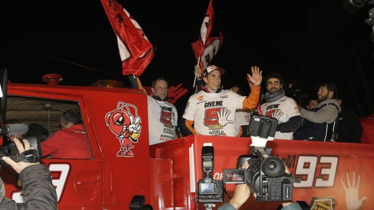 La festa de Marc Màrquez a Cervera