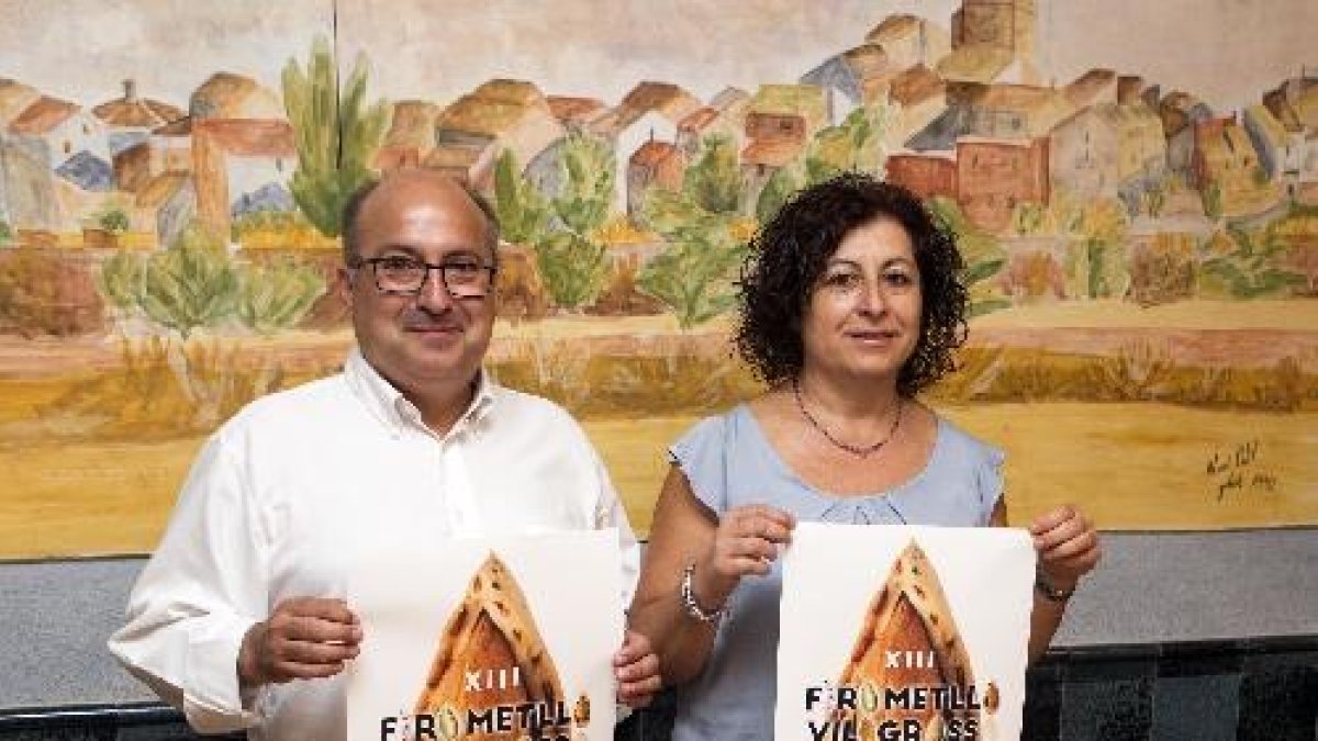 Jordi Serés i Laura Piera van presentar la Fira de l’Ametlla.