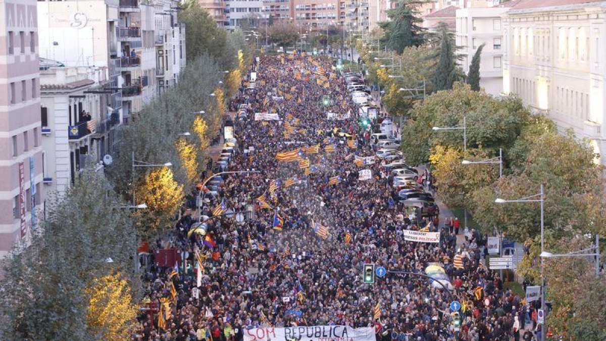 Manifestació 5 de novembre en rebuig als 'presos polítics'
