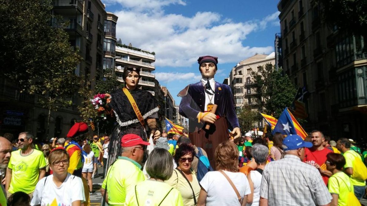 Imágenes de la Diada