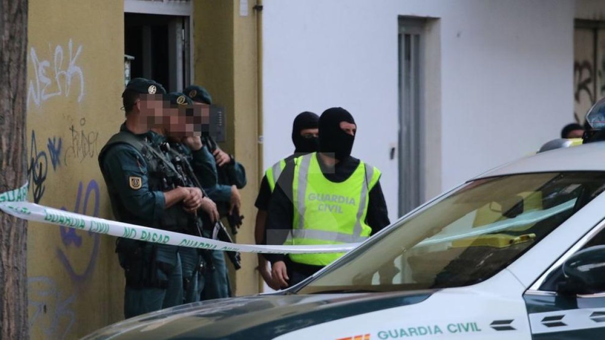 Imatges de l'operació antigihadista a Lleida