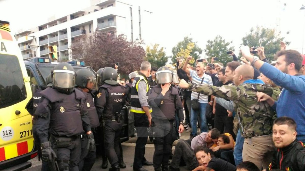 Càrregues policials a Lleida