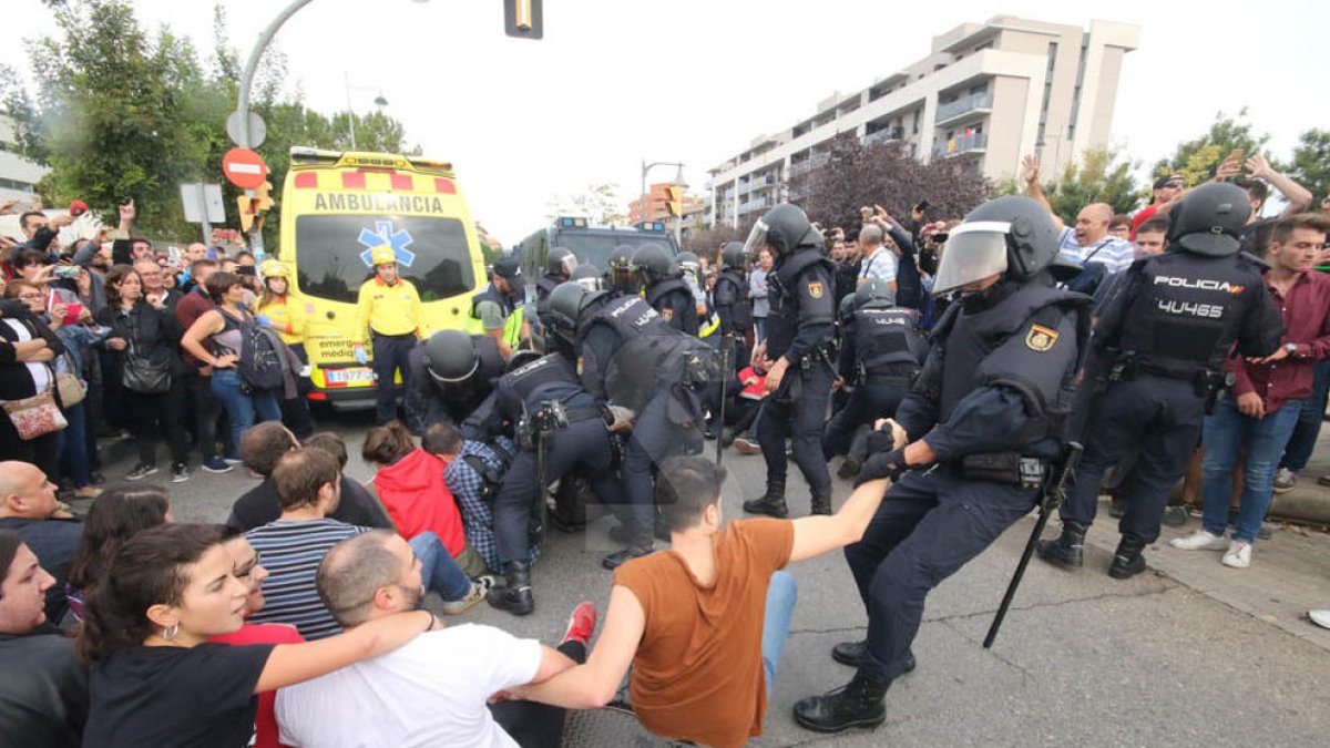 Càrregues policials a Lleida