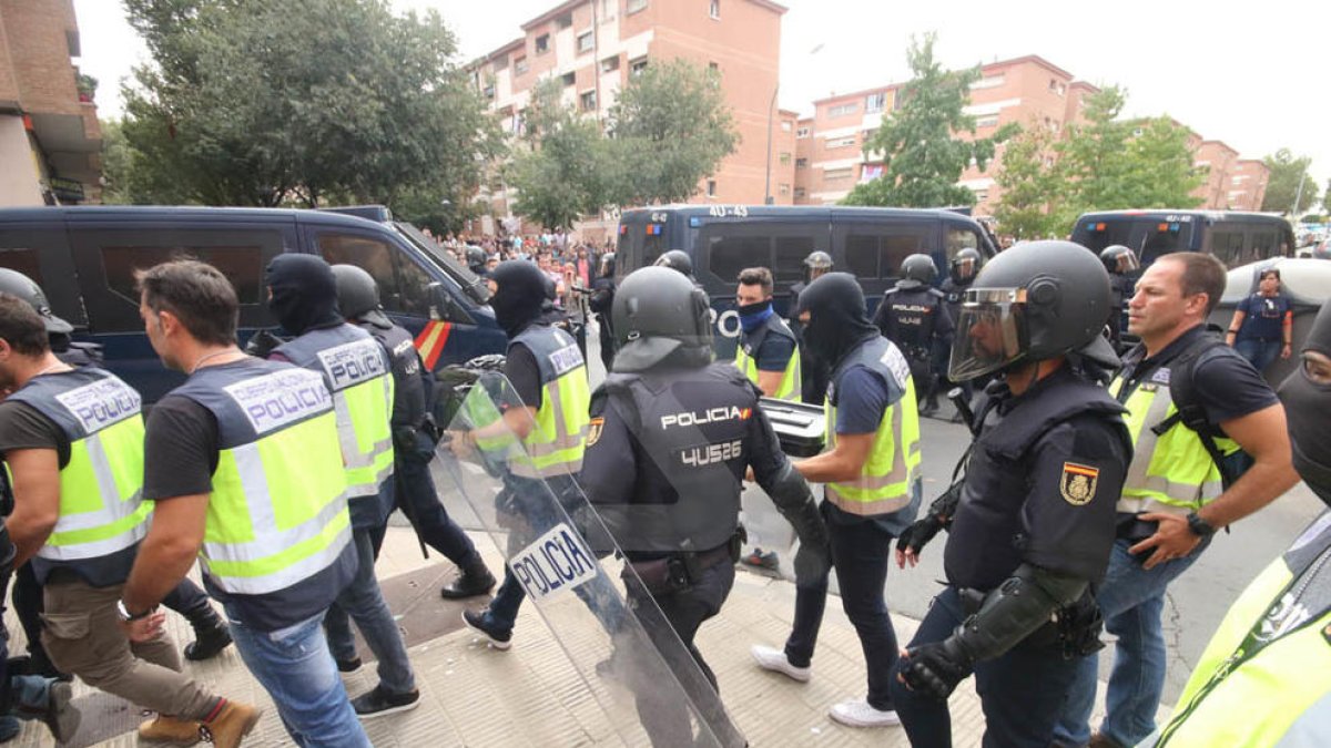 Càrregues policials a Lleida