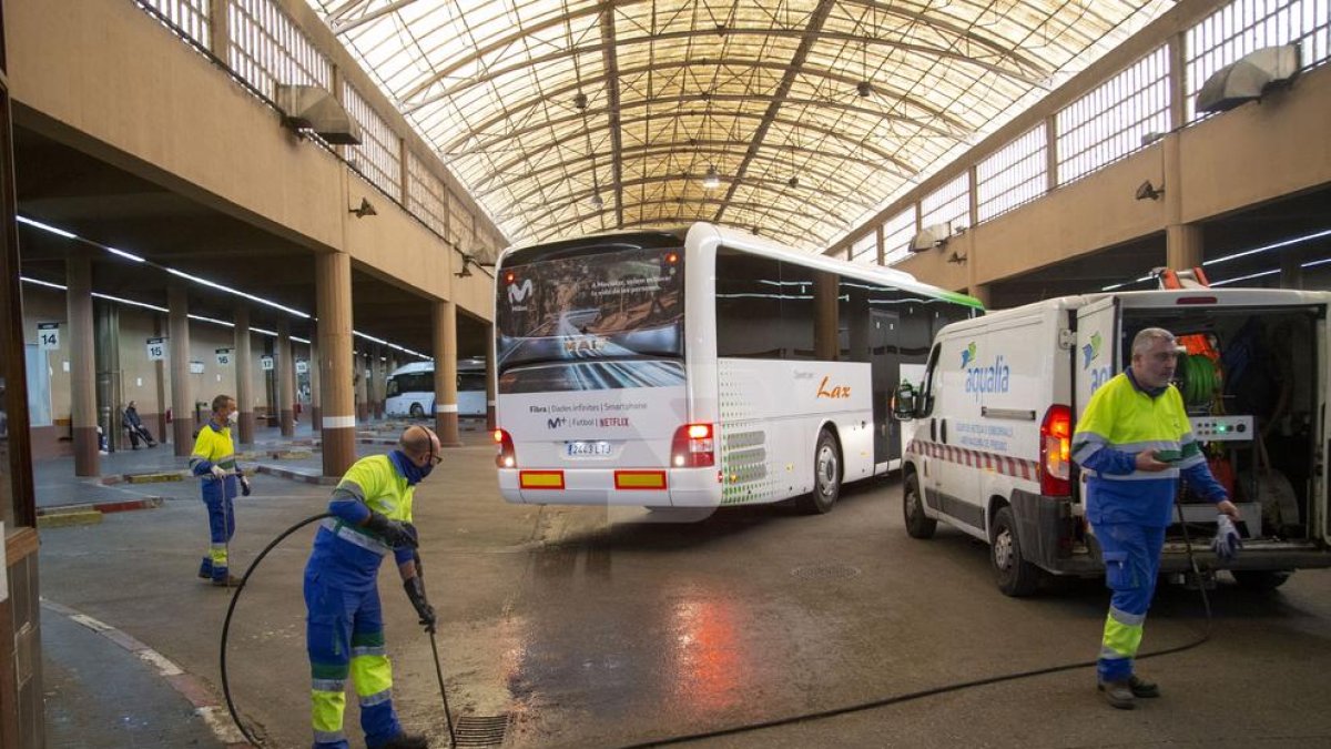 La estación de autobuses de Lleida.
