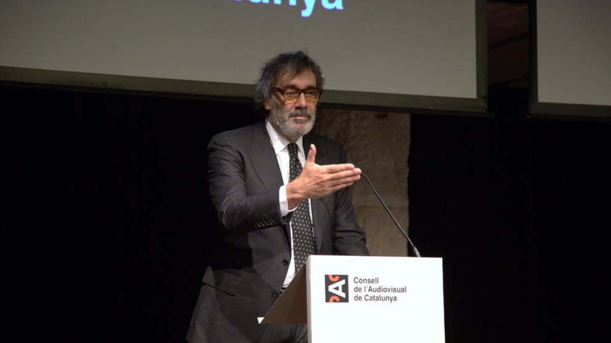 Tatxo Benet, ayer en un momento de su intervención.