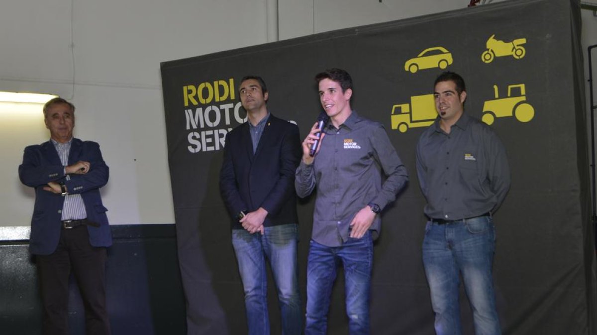 Àlex va ser a la inauguració d’una seu de Rodi a Agramunt.