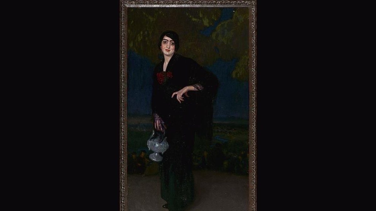 Tela surrealista de Garcia Lamolla, venuda per 18.000 euros.
