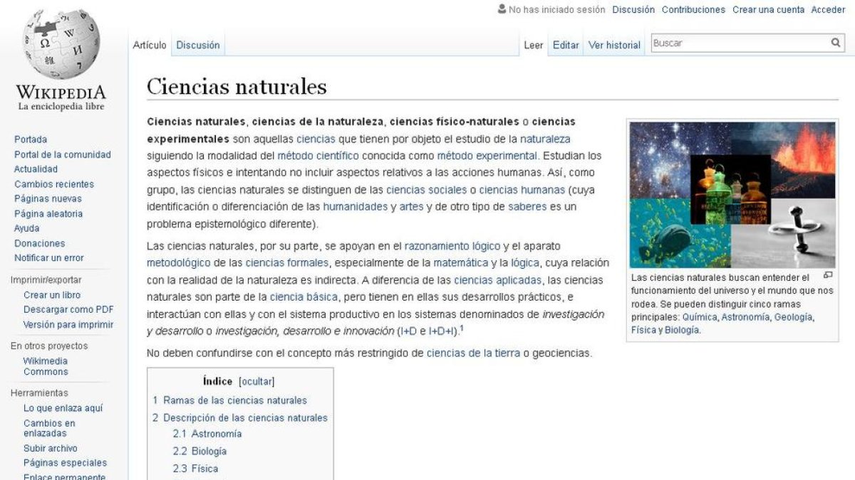 La Wikipedia es la principal fuente de información científica, según un estudio