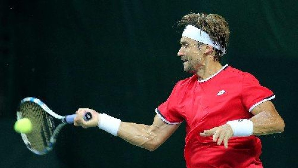 David Ferrer es va encarregar de tancar l’eliminatòria contra Índia.