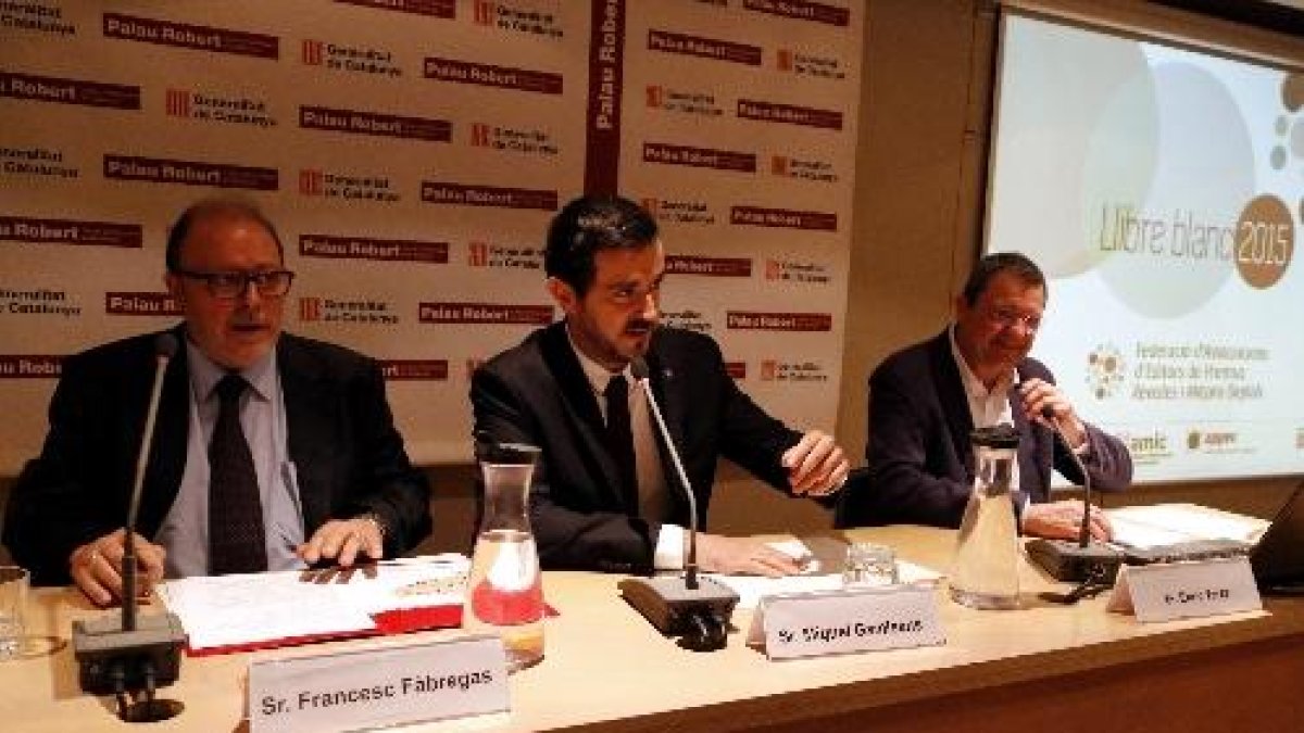 Presentació de l’estudi, ahir a Barcelona.