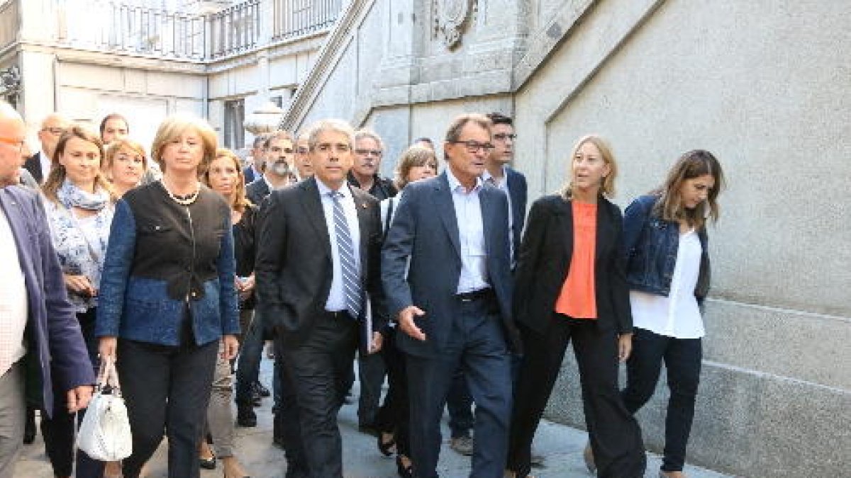 Homs va declarar dilluns davant del Tribunal Suprem acompanyat dels líders del PDC.