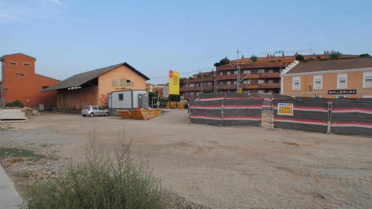 La zona on s’ubicarà l’estació.