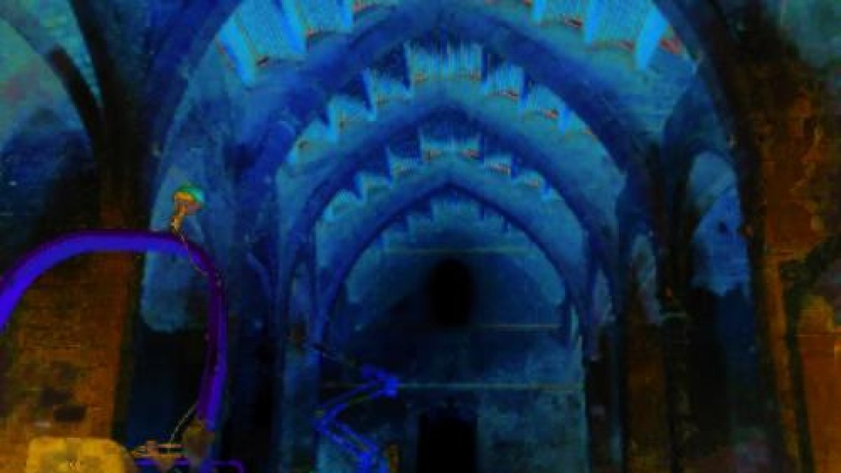 Imatge de l’interior de l’antic convent de Sant Domènec.