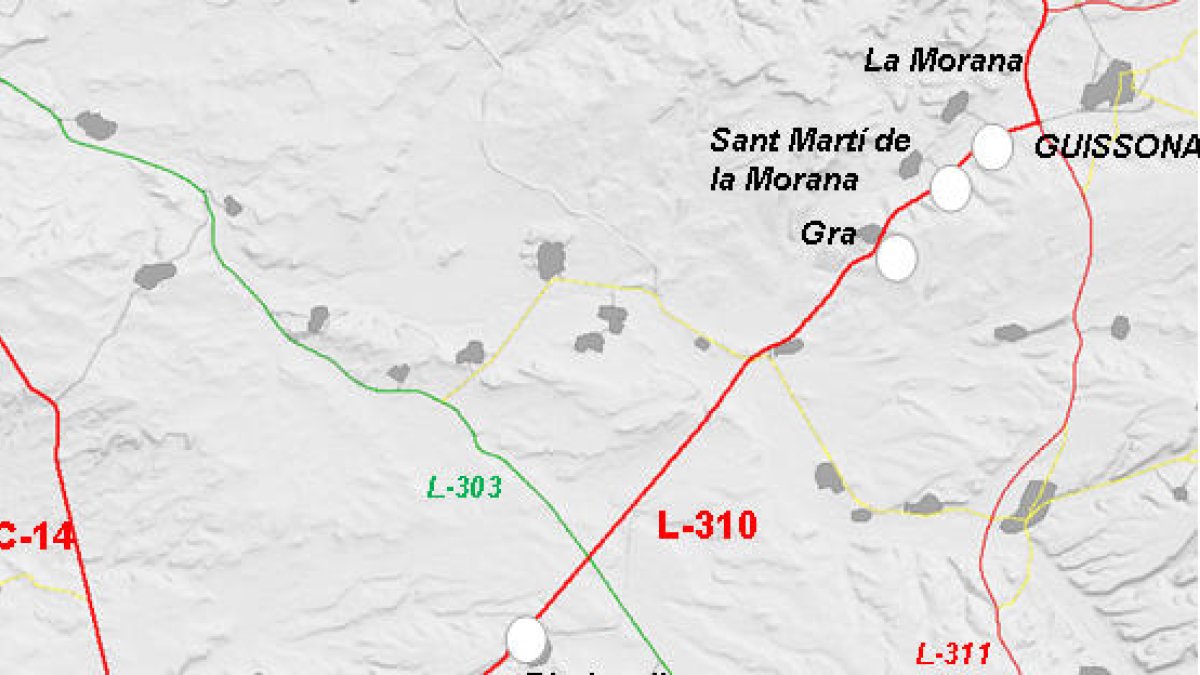 El Gobierno destina cerca de 2,9 millones de euros a mejorar l'L-310 en Tàrrega y Torrefeta i Florejacs