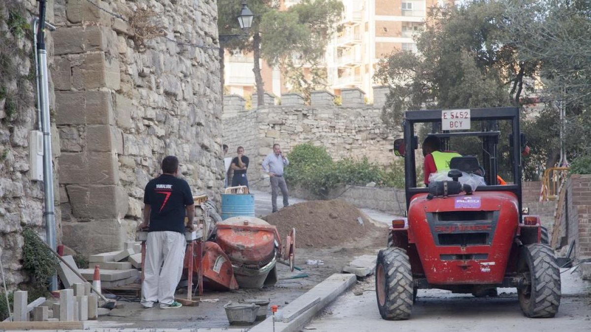 El lloc de l’accident poc després dels fets.