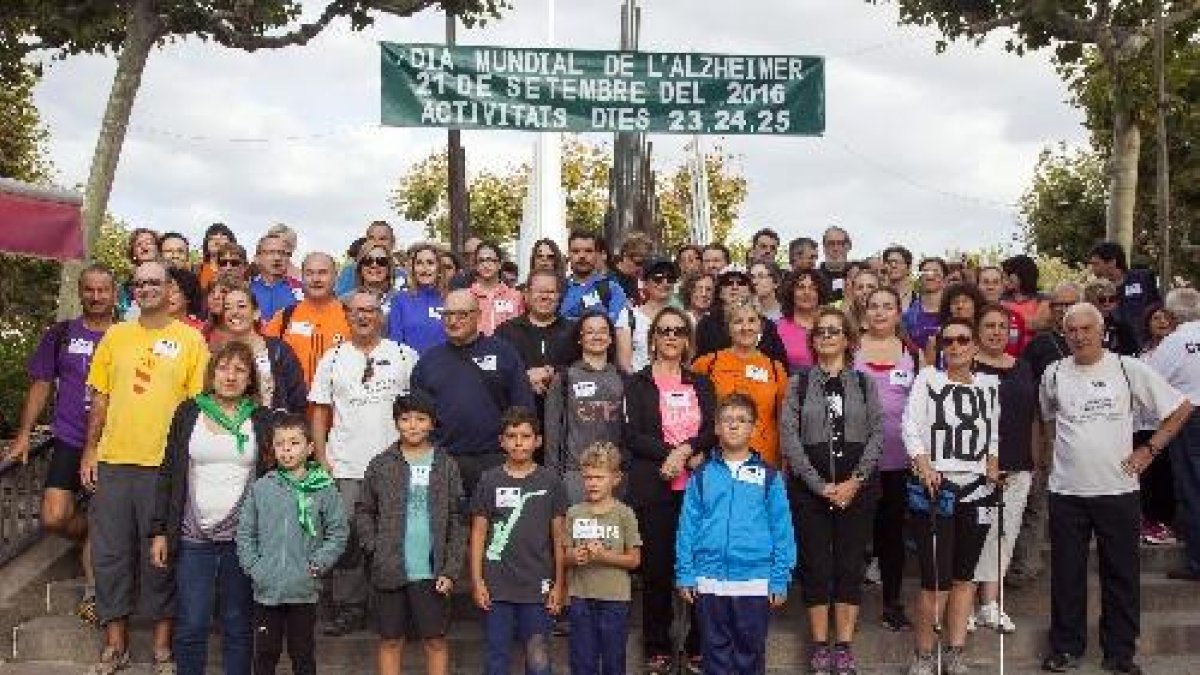 L’activitat va ser ahir per commemorar el Dia de l’Alzheimer.
