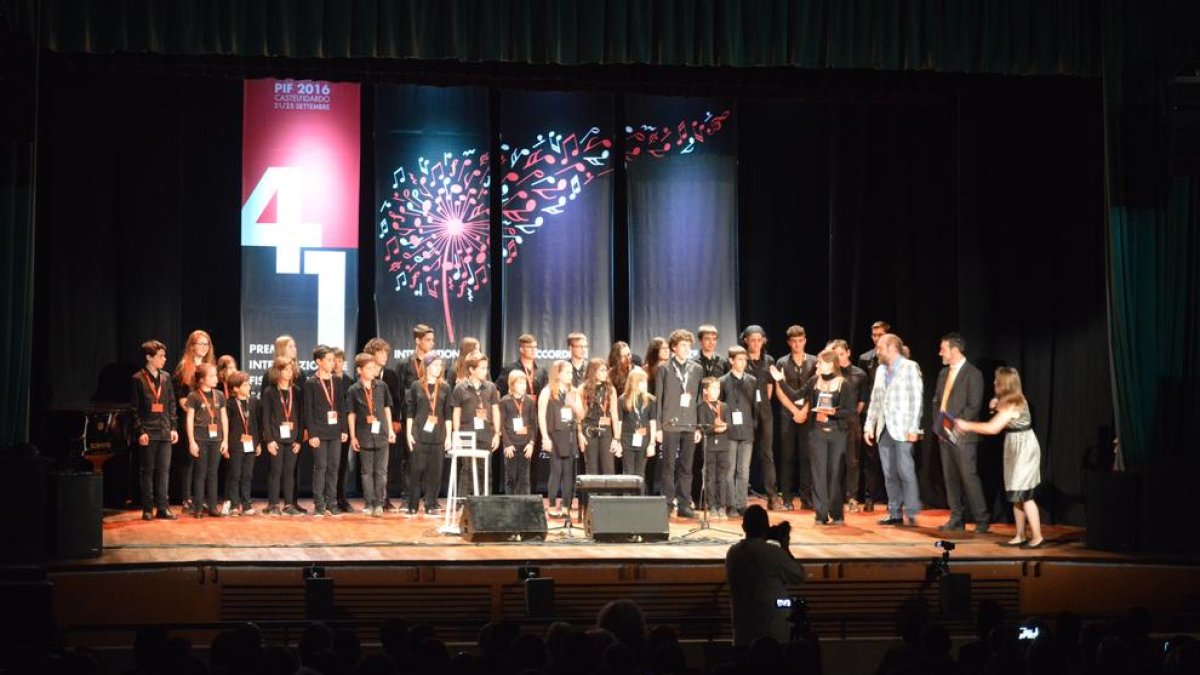 Participació dels intèrprets al Premi International de la Fisarmonica de Castelfidardo.