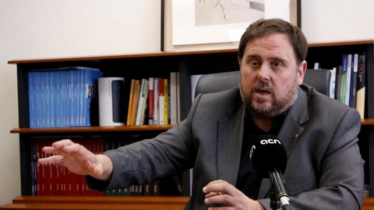 El vicepresident de la Generalitat i conseller d’Economia, Oriol Junqueras.