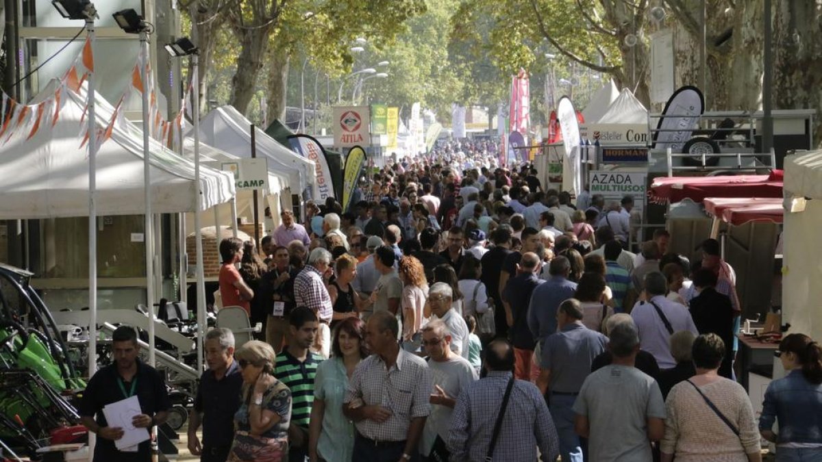El primer dia de la Fira de Sant Miquel va ser un èxit de públic, sobretot a la tarda.