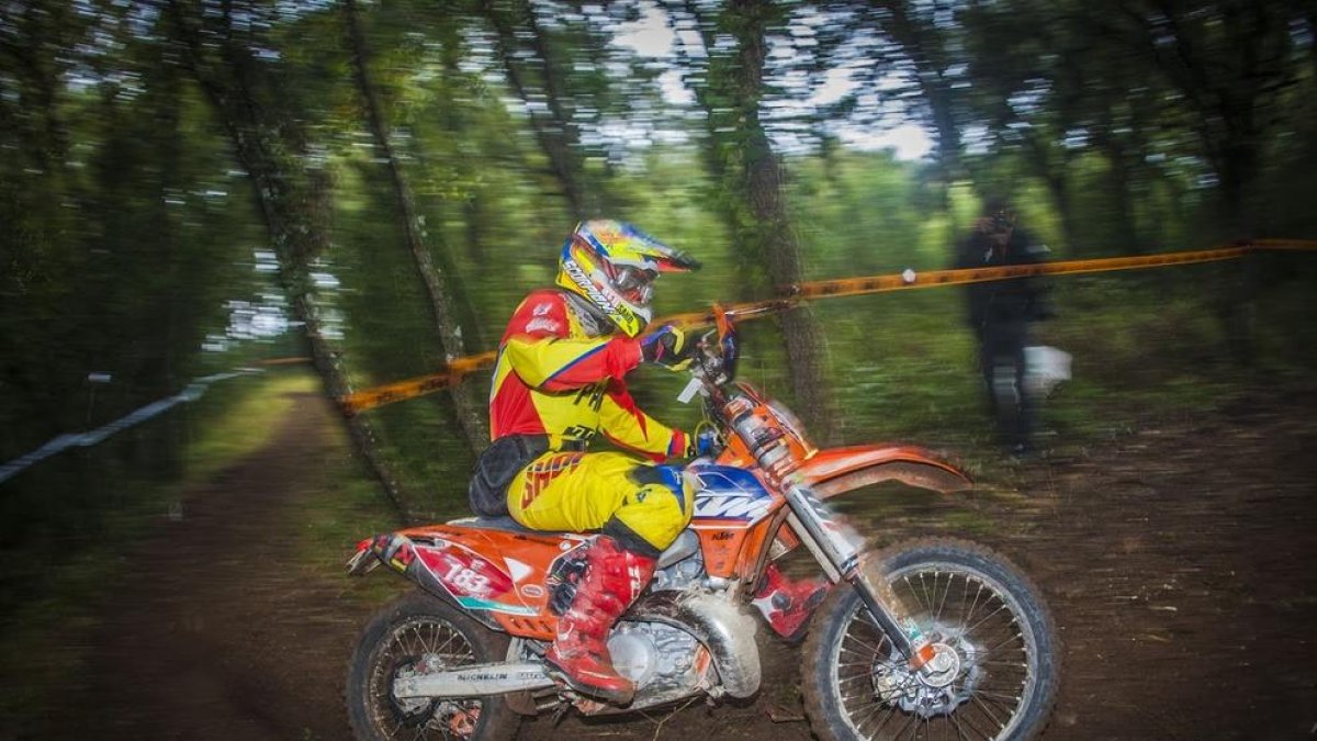 Jaume Betriu, durant l’etapa disputada ahir.