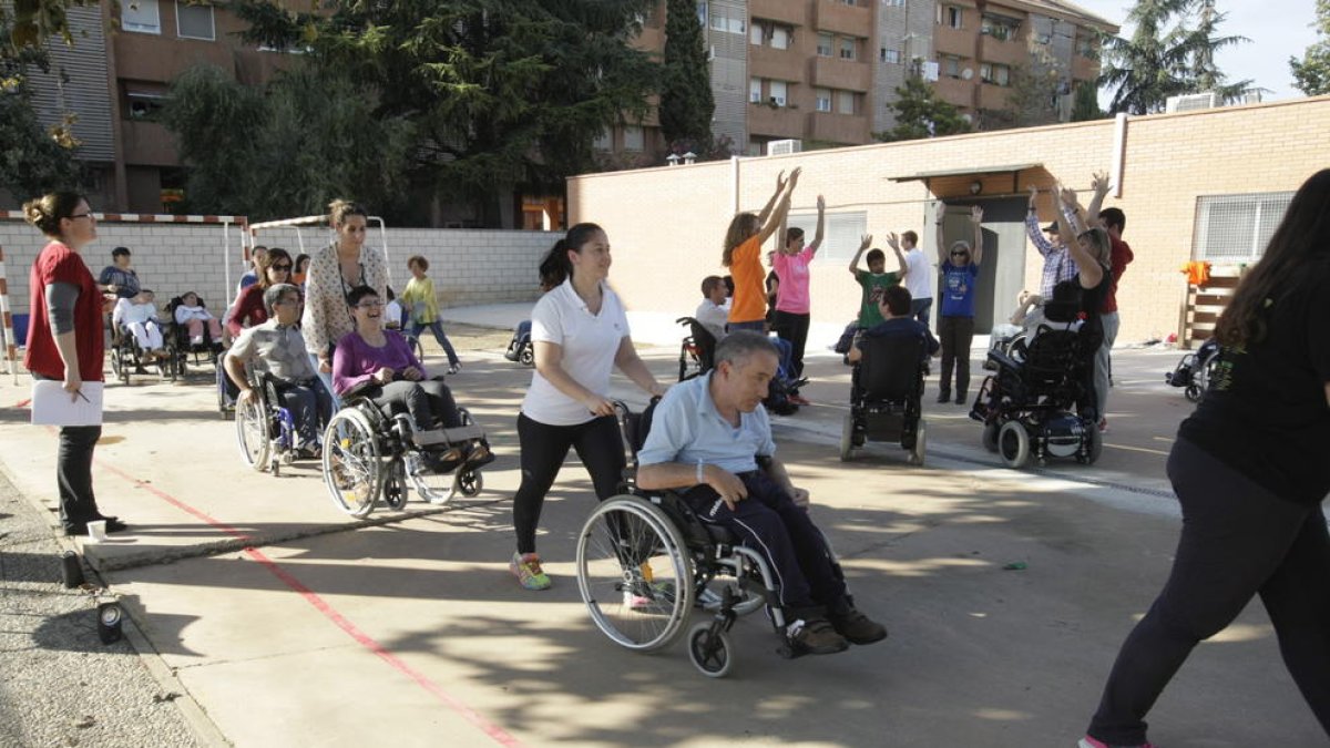 Un assaig dels actors la setmana passada a les instal·lacions d’Aremi.