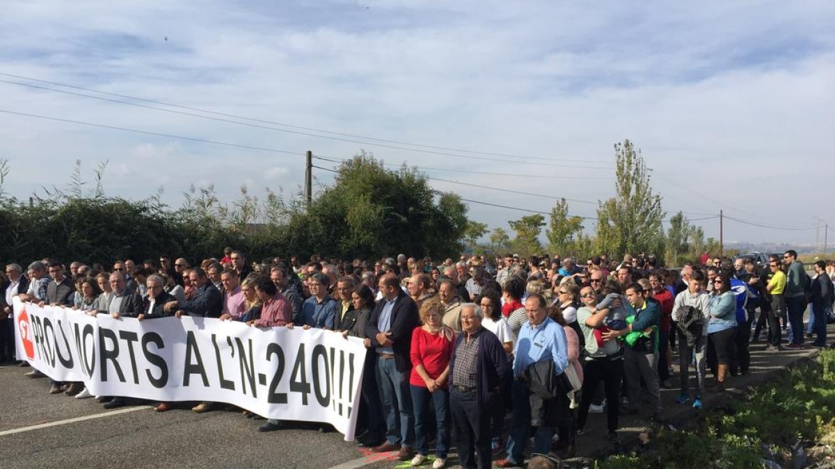 Convoquen un nou tall a l'N-240 aquest diumenge