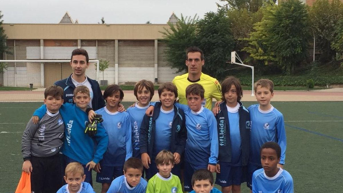 Xavier Estrada, amb el futbol base lleidatà