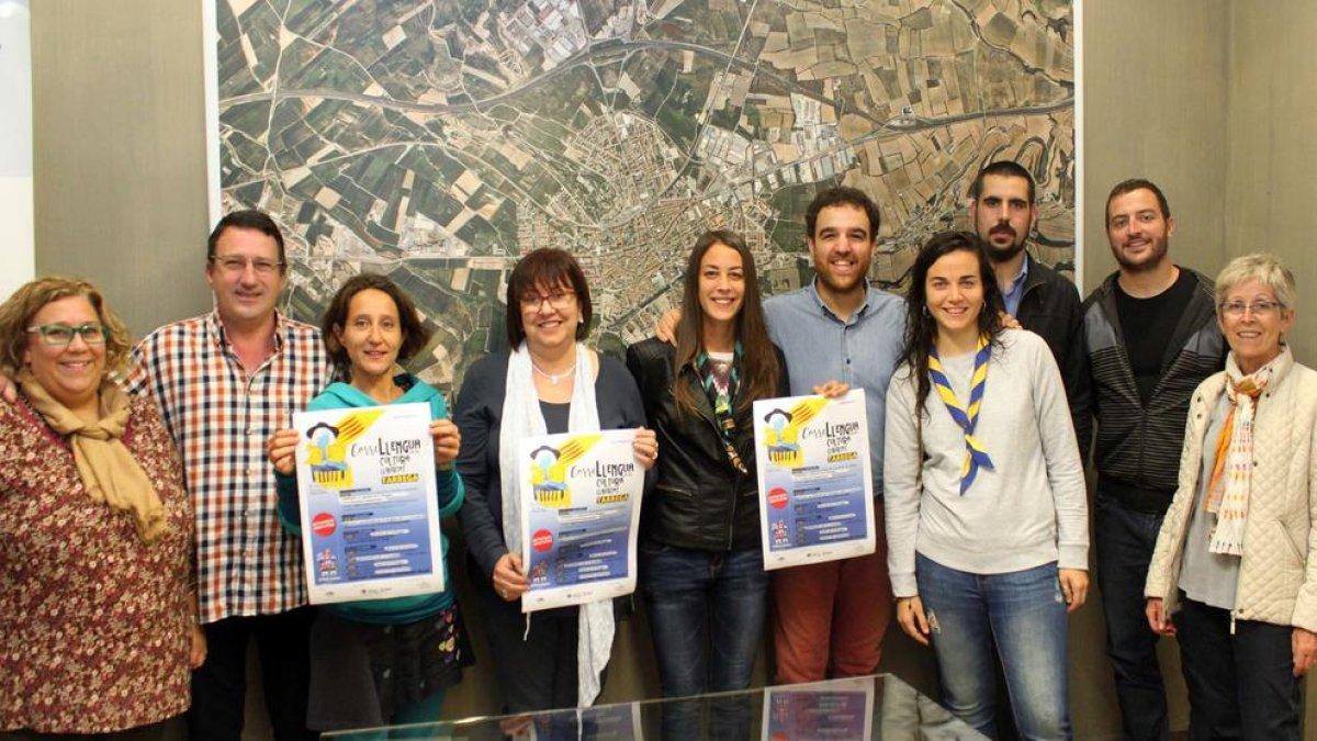 Imatge de l’acte de presentació del Correllengua a Tàrrega.