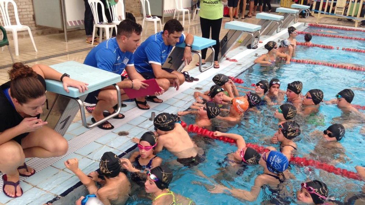 Alguns dels representants del CN Lleida a la prova.