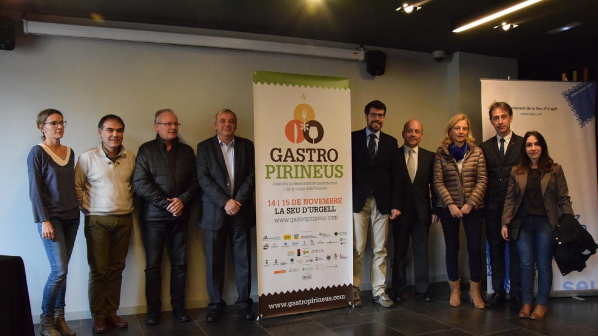 Un moment de la presentació, ahir, a la Seu.