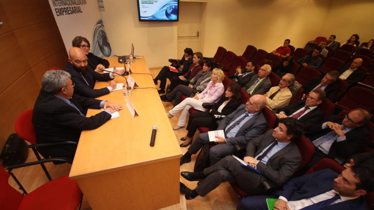 Moment de la clausura de la jornada d’ahir.