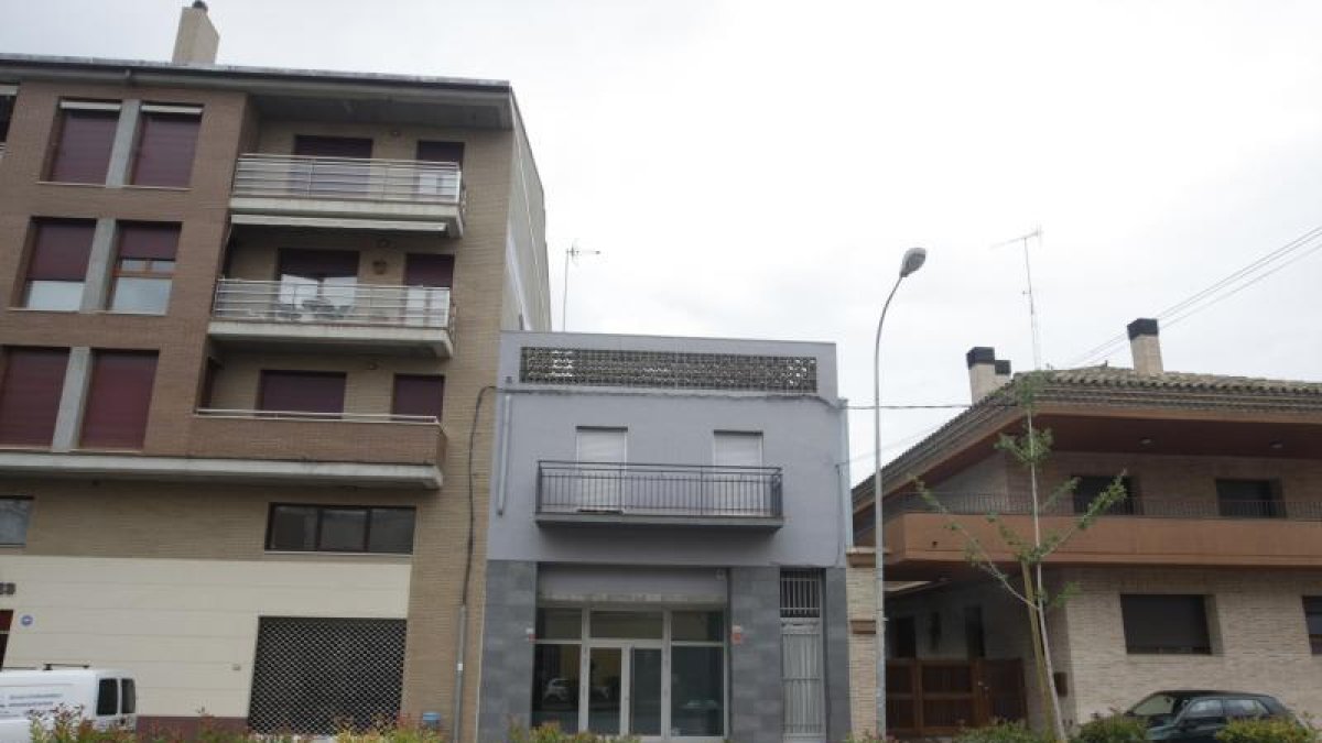 Vista del lloc on van ocórrer els fets a Almacelles.