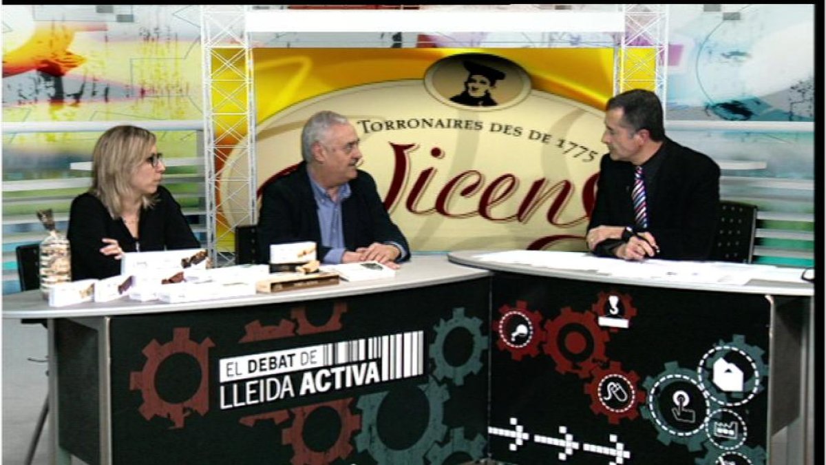 Núria Briansó, Àngel Velasco y Josep Maria Sanuy.
