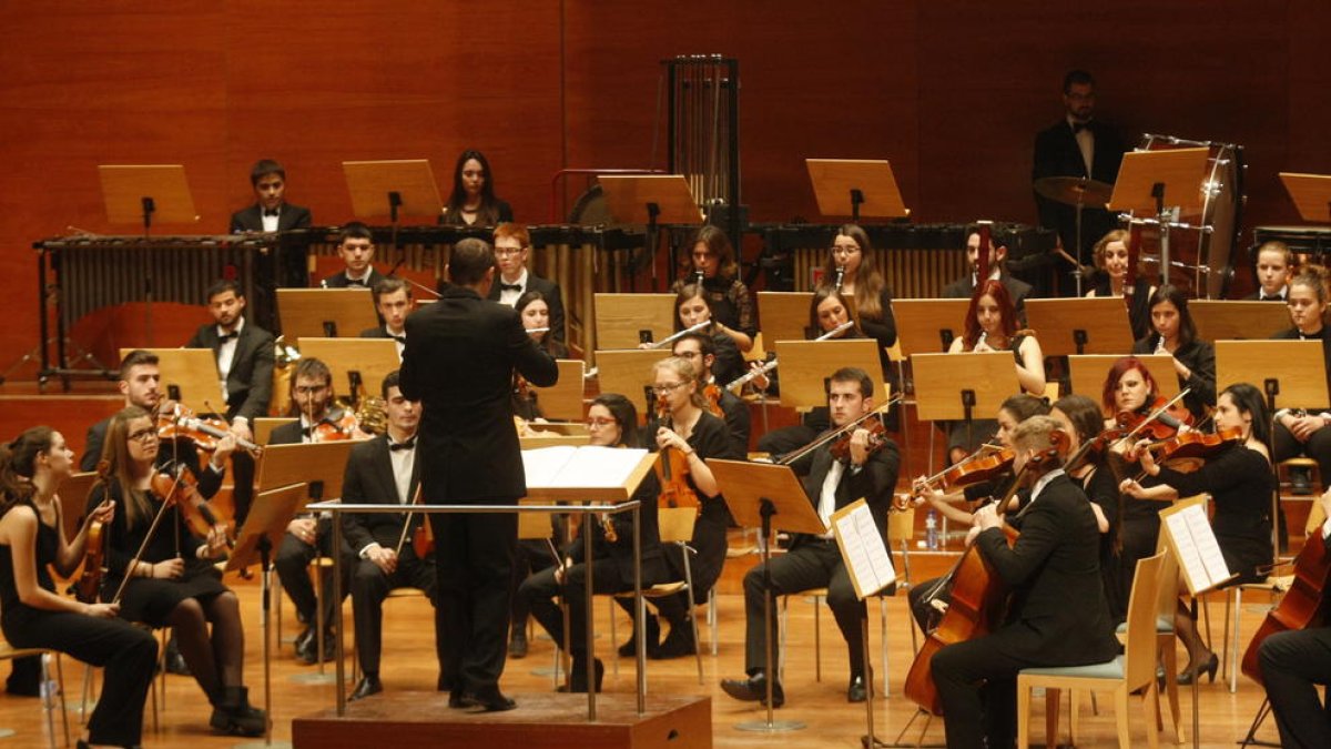 Un moment del concert que va tenir lloc ahir a l’Auditori.