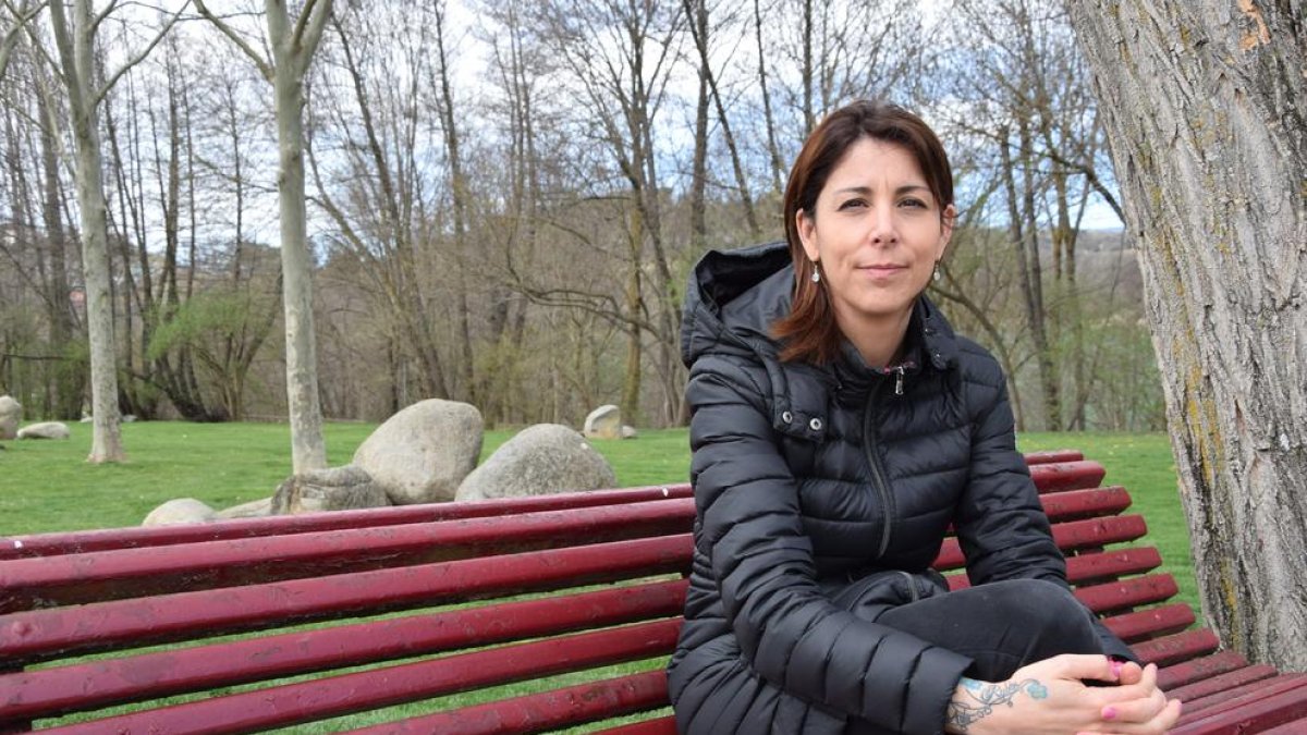 Anna González, vecina de La Seu, impulsora de la campaña.