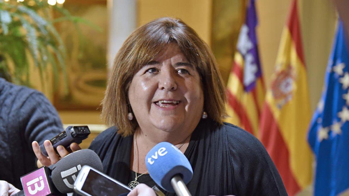 La presidenta del Parlamento Balear, Xelo Huertas.