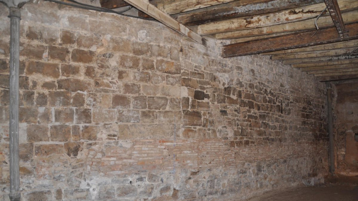 El tramo de muralla medieval que ha sido preservado.