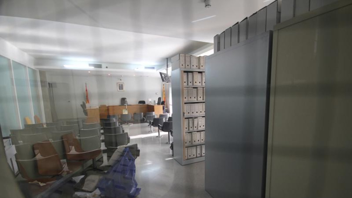 Imatge d’un jutjat penal de Lleida.