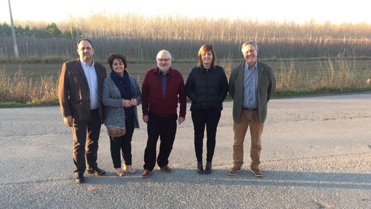 Antoni Villas, Maria Jose Invernón, Josep Maria Huguet, Concepció Cañadell y Salvador Bonjoch.