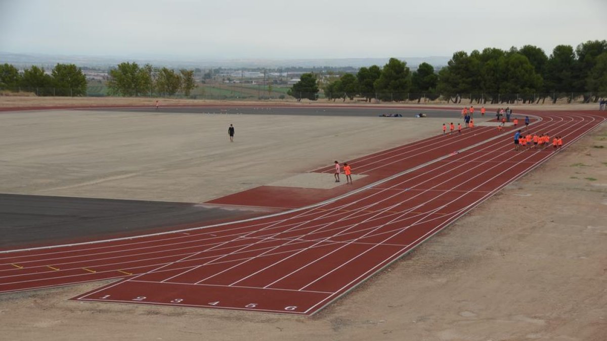 La pista de atletismo de Mollerussa.
