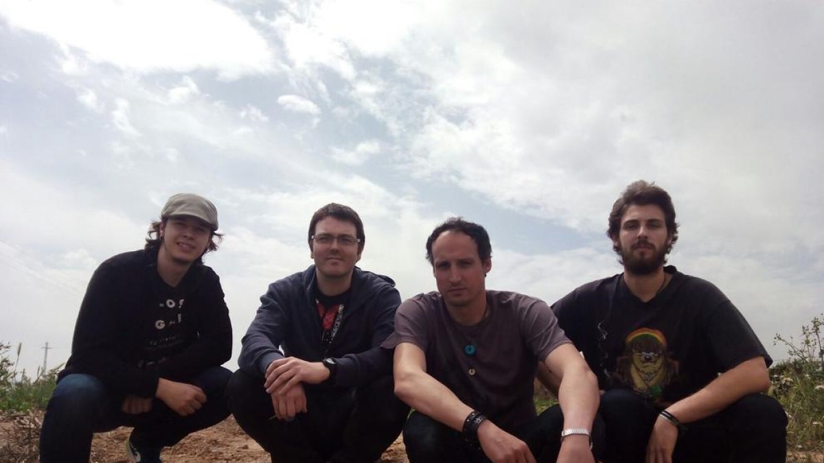 El cuarteto rockero Hermanos Lobo, banda afincada en Lleida.