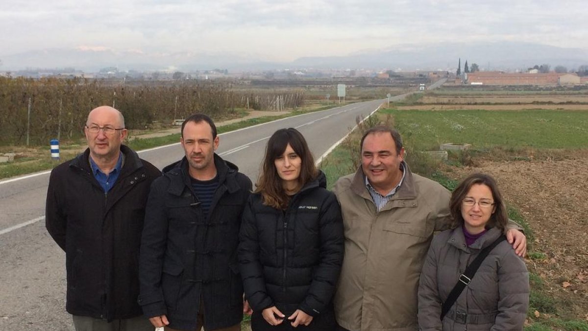 Los alcaldes de Linyola y Bellcaire explicaron ayer el proyecto.
