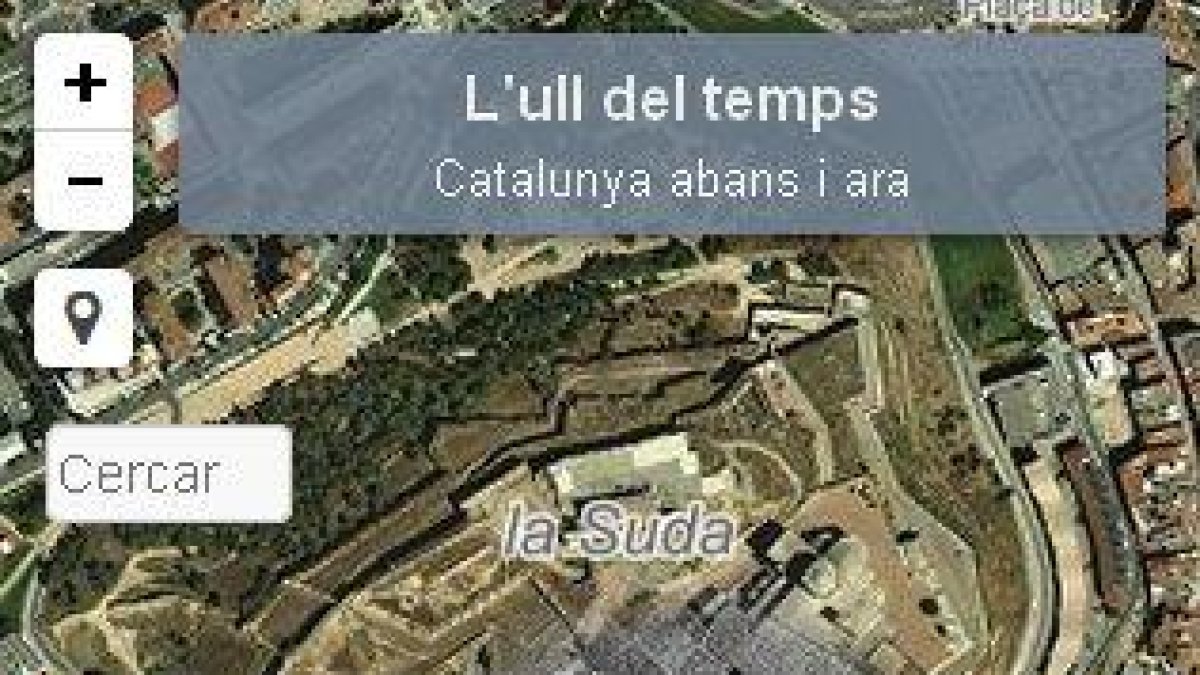 Compara mapes aeris de la Lleida del 1945 amb els actuals des del mòbil