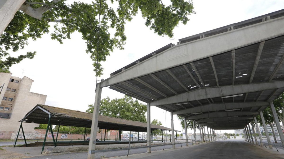 Les dos cobertes que seran retirades i renovades per l’ajuntament a prop de l’avinguda Victoriano Muñoz.